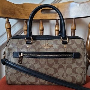 Coach Rowan Satchel Bag in Signature Canvas